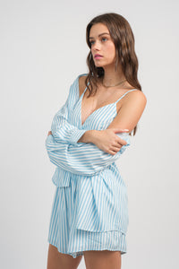 5284 | Relaxed Fit Striped Shirt & Shorts $27.50 Unit